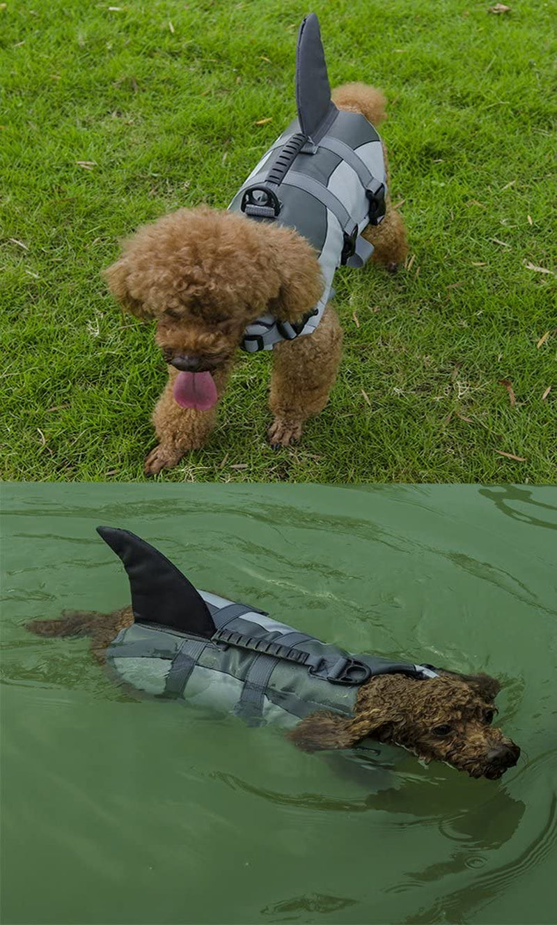 Adjustable Dog Life Jacket for Swimming - Quick-Drying Safety Vest with Handle