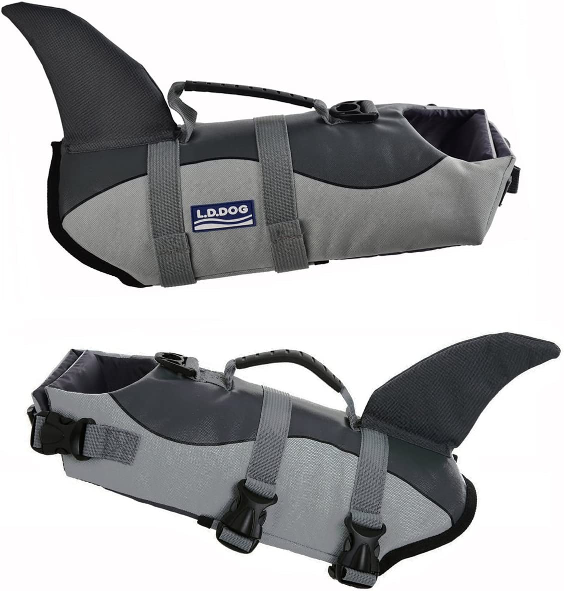 Adjustable Dog Life Jacket for Swimming - Quick-Drying Safety Vest with Handle