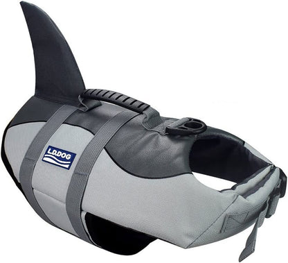 Adjustable Dog Life Jacket for Swimming - Quick-Drying Safety Vest with Handle